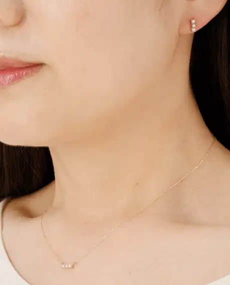 淡水真珠ペンダント・ピアス2点セット